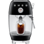 SMEG Cafetera espresso - SMEG ECF03BLEU, 15 bar, 1650 W, Negro - Imagen 5