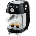 SMEG Cafetera espresso - SMEG ECF03BLEU, 15 bar, 1650 W, Negro - Imagen 7
