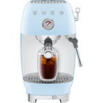 SMEG Cafetera espresso - SMEG ECF03PBEU, 15 bar, 1650 W, Azul pastel - Imagen 5