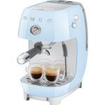 SMEG Cafetera espresso - SMEG ECF03PBEU, 15 bar, 1650 W, Azul pastel - Imagen 7