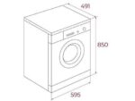 Teka Lavadora carga frontal - Teka WMK 40840 WH, 8 kg, 1400 rpm, 15 programas, Blanco - Imagen 4