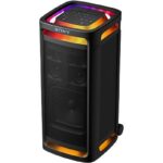 Sony Altavoz de gran potencia - Sony ULT TOWER 9AC, Bluetooth para fiestas, ULT POWER SOUND, X-Balanced, Luces/Sonido 360, Entradas de karaoke, Negro