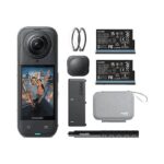 Insta360 Cámara deportiva - Insta360 X5 Esencial, 8K, 360º, 185 min Autonomía, Vídeo HDR Activo 5,7K a 60 fps, Negro