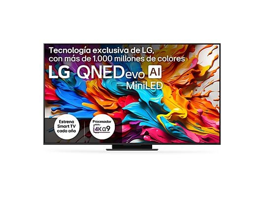 1598792_1 LG TV QNED MiniLED 75" - LG 75QNED9MA6B, UHD 4K Inalámbrico, Procesador Inteligente α9 AI Processor 4K Gen8, Smart TV, DVB-T2 (H.265), Negro - Imagen 1