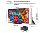 LG TV QNED MiniLED 75" - LG 75QNED9MA6B, UHD 4K Inalámbrico, Procesador Inteligente α9 AI Processor 4K Gen8, Smart TV, DVB-T2 (H.265), Negro - Imagen 3