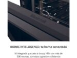 Haier Horno - Haier ID Series 4 H6 ID46G3YTB, Multifunción, Pirolítico y por agua, 78 l, Guías telescópicas, 20 funciones, 60 cm, Negro - Imagen 5