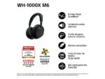 Sony Auriculares inalámbricos - Sony WH-1000XM6, Cancelación ruido, 30h Autonomía, Hi-Res, Carga Rápida, Cómodo, Plegable, iOS/Android, Negro - Imagen 2