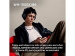 Sony Auriculares inalámbricos - Sony WH-1000XM6, Cancelación ruido, 30h Autonomía, Hi-Res, Carga Rápida, Cómodo, Plegable, iOS/Android, Azul - Imagen 8