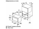 Siemens Microondas integrable - Siemens BF722R1B1, SerieIQ700, 1220 W, 5 niveles, Limpieza humidClean, Función cookControl, 21 l, Negro - Imagen 2