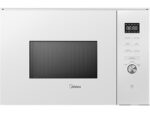 Midea Microondas con grill integrable - Midea MBMTG925E-BK, 900 W, 1200W Potencia Grill, 7 Funciones, 25l, Cristal Blanco