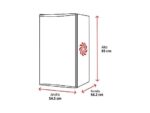 Candy Nevera pequeña - Candy CNOQ2S58EX City Fresco 300, Static Low frost, 85 cm, 129 l, Con congelador, Puerta reversible, Inox - Imagen 2
