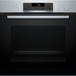 Bosch Horno a vapor - Bosch HRG572ES3,Serie 4, Multifunción, Pirolítico y por agua, Función Vapor añadido, Función AirFry, Inox