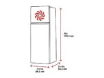 Frigorífico dos puertas - Infiniton FG-300D75WEJ, Cíclico, 174.5 cm Altura, 300 l, Luz LED, Fast Cooling, Blanco - Imagen 2