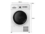 Infiniton Secadora bomba de calor - Infiniton SD-BC7EWL, 7 kg, 16 programas, Display LED, Función Easy Play, Antiarrugas, Mi Ciclo, Blanco - Imagen 4