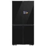 Samsung Frigorífico americano - Samsung Bespoke AI RM90F67CECEF, Hybrid Cooling, 185.3 cm, 654 l, No Frost, Negro