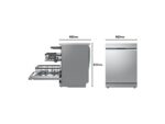 LG Lavavajillas - LG DF375HVS, 14 servicios, 10 programas, 60 cm, LED táctil, Tercera bandeja, TrueSteam™, QuadWash™, Inox antihuellas - Imagen 3
