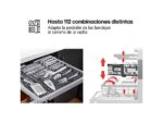 LG Lavavajillas - LG DF375HWS, 14 servicios, 10 programas, 60 cm, LED táctil, Tercera bandeja, TrueSteam™, QuadWash™, Blanco - Imagen 8