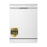 LG Lavavajillas - LG DF273FW, 14 servicios, 10 programas, 60 cm, QuadWash™, Blanco