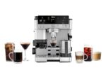 Ninja Cafetera express - Ninja Luxe Café Premier ES601EU, 9 bar, 1650W, 2 Tazas, Capacidad del depósito 2L, Capacidad de café en grano 250g, Plata