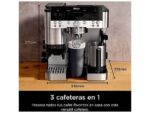 Ninja Cafetera express - Ninja Luxe Café Premier ES601EU, 9 bar, 1650W, 2 Tazas, Capacidad del depósito 2L, Capacidad de café en grano 250g, Plata - Imagen 2
