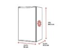 Hisense Nevera pequeña - Hisense RL170D4BWE, 133 L, 84.5 cm, Cíclico, Puerta reversible, 40 dB, Blanco - Imagen 2