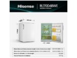 Hisense Nevera pequeña - Hisense RL170D4BWE, 133 L, 84.5 cm, Cíclico, Puerta reversible, 40 dB, Blanco - Imagen 3