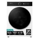 Hisense Lavadora secadora - Hisense WD5I1045BWQ, 10.5/6 Kg, iFit, WiFi, Programa especial mascotas, Blanco