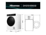 Hisense Secadora bomba de calor - Hisense DH5I104BWAB, 10 Kg, 18 programas, iFit, WiFI, Estante flexible, Blanco - Imagen 3