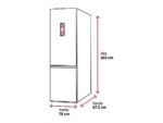 LG Frigorífico combi - LG GBBW322CPY, No Frost, 203 cm, 465 l, Ancho especial 70 cm, DoorCooling+™, ThinQ AI™, Inox antihuellas - Imagen 2