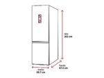 LG Frigorífico combi - LG GBBS726CPY, No Frost, 203 cm, 375 l, DoorCooling+™, Digital FRESHConverter+™, Inox antihuellas - Imagen 2