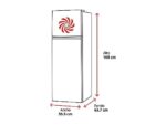 LG Frigorífico dos puertas - LG GTBV20SWZJD, No Frost, 168 cm, 266 l, DoorCOoling+™, Multi Air Flow™, Blanco - Imagen 2