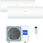 Haier REACONDICIONADO Seminuevo Muy bueno Aire acondicionado Split 2 x 1 - Haier Perla Premium, 3095 fg/h, Inverter, Wi-Fi, Blanco