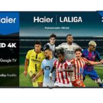 Haier TV LED 55" - Haier K85 Series H55K85FUX, MEMC, Direct LED 4K HDR10, Google TV, Dolby Audio, Sin marcos, Negro