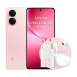 vivo Móvil - vivo V60 Lite, Rosa, 256GB, 8GB RAM, 6.77" AMOLED de120Hz, Dimensity 7360-Turbo, 6500 mAh, Incluye Cargador y Auriculares