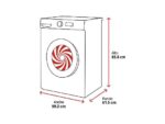 Lavadora carga frontal - KOENIC KWM 10163, 10 kg, 1400 rpm, 16 Programas, Blanco - Imagen 2