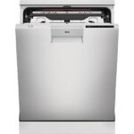 AEG REACONDICIONADO Seminuevo Bueno Lavavajillas - AEG FFB76717PM, 14 servicios, 9 programas, 60 cm, Tercera bandeja, programa ExtraHygiene, Inox