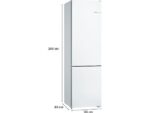 Bosch Frigorífico dos puertas - Bosch KGN39VWDC, Serie 4, Total NoFrost, 203 cm, 368 l, Cajón VitaFresh, Sistema MultiAir Flow, Blanco - Imagen 8