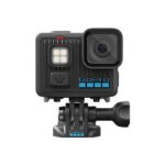 GoPro Cámara deportiva - GoPro Lit Hero, 4K, 109 min Autonomía, Foto 12 MP, Luz integrada, Pantalla táctil, Control por voz, Sumergible hasta 5 m, Neg