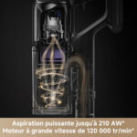 DREAME Aspiradora escoba - DREAME Z10, 540 W, Potencia de succión 24 kPa, Depósito 0,8 l, Negro - Imagen 5