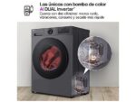 LG Secadora bomba de calor - LG RHX5009TBB, 9 kg, 12 programas, AI DUAL Inverter™, ThinQ™, Acero Grafito Mate Antihuellas - Imagen 5