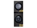 LG Lavadora secadora - LG WT1716BBF, Torre de lavado 17/16 kg, TurboWash™, Smart Pairing™, Inox grafito