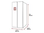 Infiniton Frigorífico americano - Infiniton SBS-535A93XEB, No Frost, 193 cm Altura, 508l, Inverter, Inox - Imagen 2