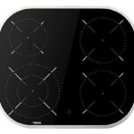 Teka Placa vitrocerámica - Teka TCC 64000 PLV, 4 zonas, Zona grande 21 cm, 59 cm, Superficie vidrio cerámico, Cristal negro