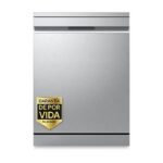 LG REACONDICIONADO Seminuevo Excelente Lavavajillas - LG DF375HVS, 14 servicios, 10 programas, 60 cm, LED táctil, Tercera bandeja, TrueSteam™, QuadWas