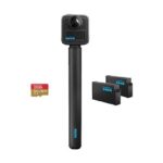 GoPro Cámara deportiva - GoPro MAX2 + Accessories Bundle, Vídeo en 8K 360°, 29 MP, Negro