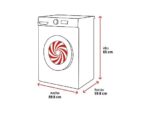 Haier Lavadora secadora - Haier X7 HW100-B14367U-S, 10+6kg, 1400 rpm, Motor Direct Motion, Wi-Fi, Blanco - Imagen 2