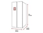 Frigorífico americano - Teka RLF 74930 WH, No Frost, 177 cm, 529 l, Dispensador agua, Motor Inverter, Blanco - Imagen 2