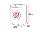 BALAY Lavadora carga frontal - BALAY 3TS382B, 8 Kg, 1200 rpm, 15 programas, Blanco - Imagen 2