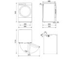 SMEG Secadora bomba de calor - SMEG DT282ES, Eléctrica, 8 kg, 15 programas, Blanco - Imagen 3