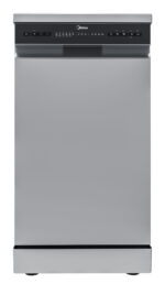 Lavavajillas libre instalación 45 cm - MIDEA MDWEF1034CSS-WG-EU, 10 servicios, 5 programas, 44,8 cm, Plata